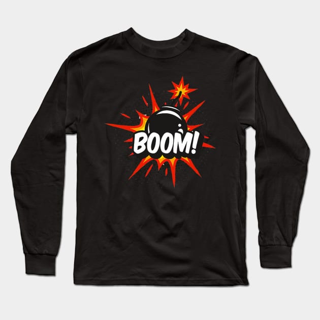 Boom Long Sleeve T-Shirt by ArtShare